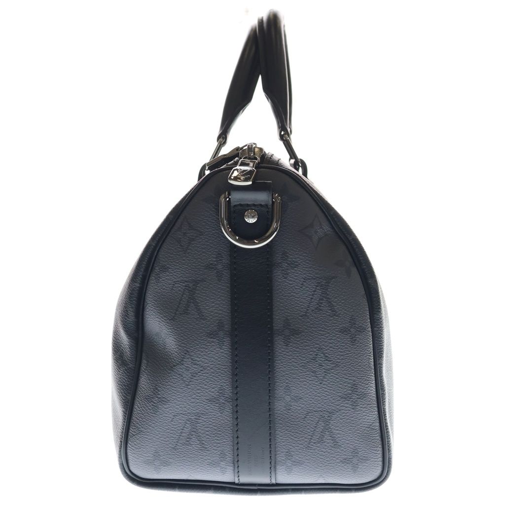 Louis Vuitton Monogram Eclipse Keepall Bandouliere 35 2-Way Boston Bag Black — view 3