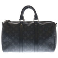 Louis Vuitton Monogram Eclipse Keepall Bandouliere 35 2-Way Boston Bag Black