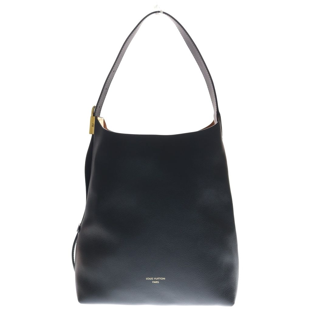 Louis Vuitton Lowkey Hobo Tote Shoulder Bag Black Noir Leather Gold