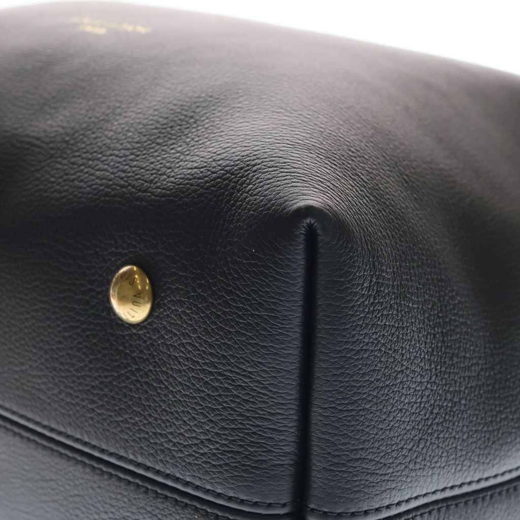 Louis Vuitton Lowkey Hobo Tote Shoulder Bag Black Noir Leather Gold — view 5
