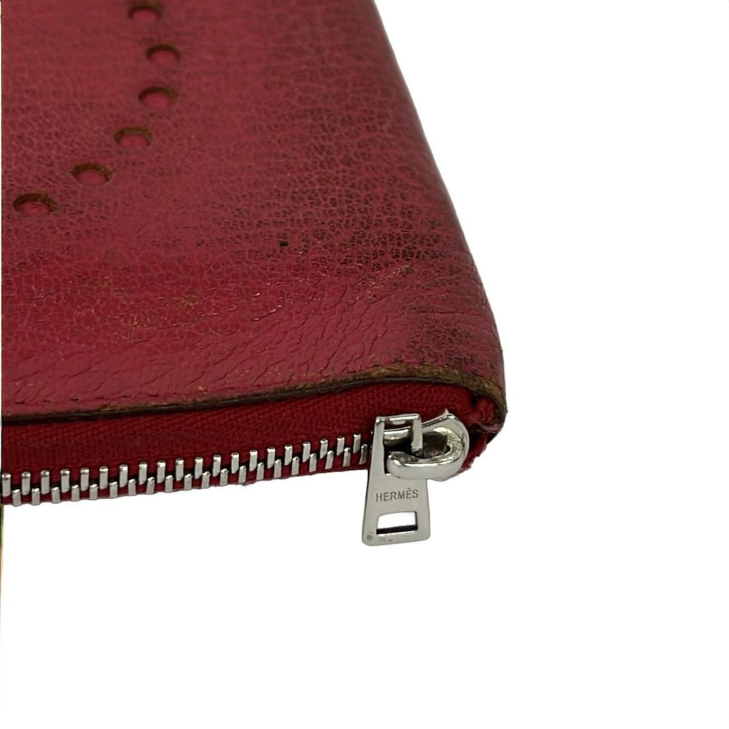 Hermes Bifold Wallet Evelyne Compact Zip Pink Zip Around — view 6