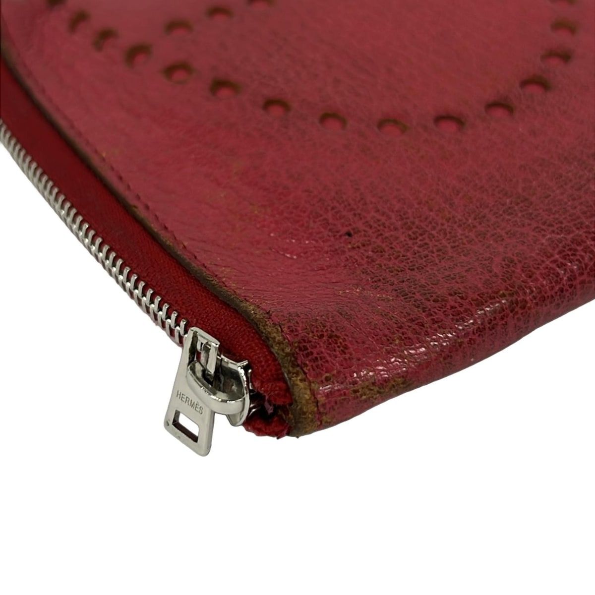 Hermes Bifold Wallet Evelyne Compact Zip Pink Zip Around — view 8