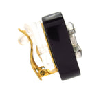 Chanel Earrings Black Gold Clear — view 2