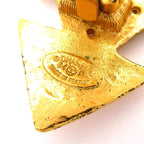 Chanel Earrings Gold Cross — view 5