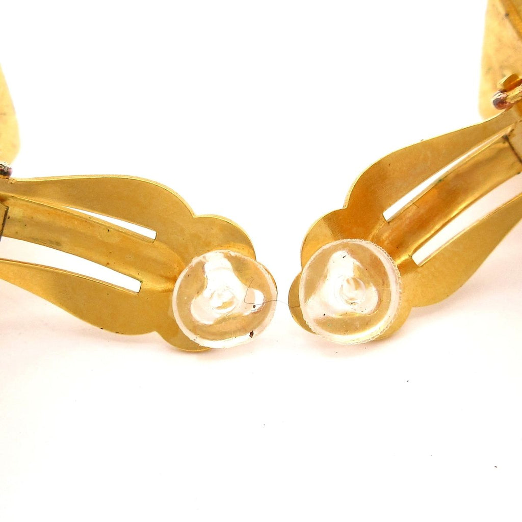 Chanel Earrings Gold Cross — view 4