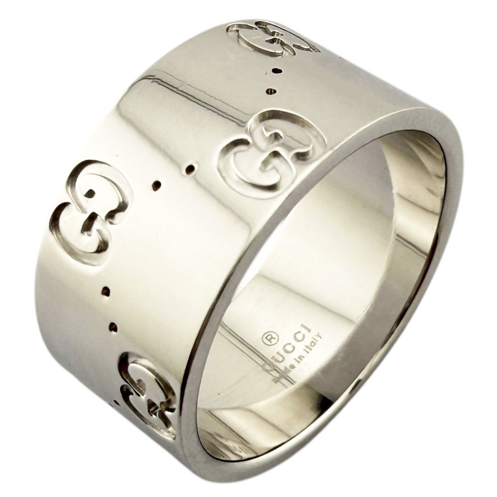 Gucci Icon Wide Ring 18k White Gold