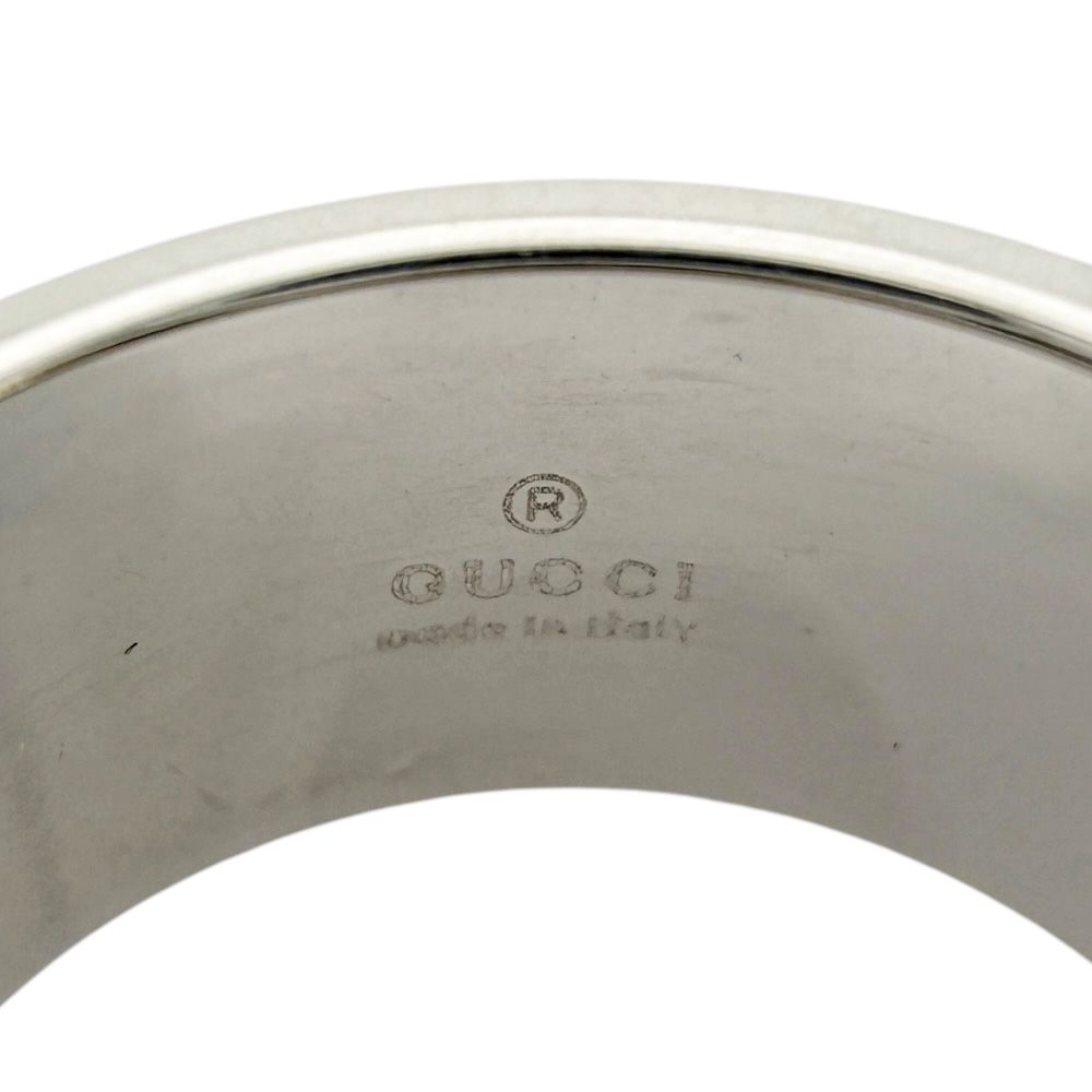Gucci Icon Wide Ring 18k White Gold — view 7