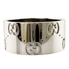 Gucci Icon Wide Ring 18k White Gold — view 3