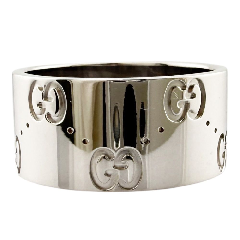 Gucci Icon Wide Ring 18k White Gold — view 3
