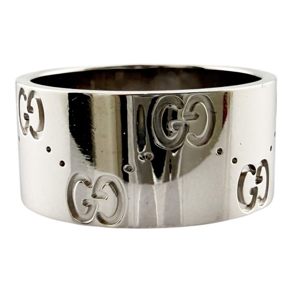 Gucci Icon Wide Ring 18k White Gold — view 4