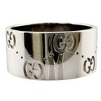 Gucci Icon Wide Ring 18k White Gold — view 4