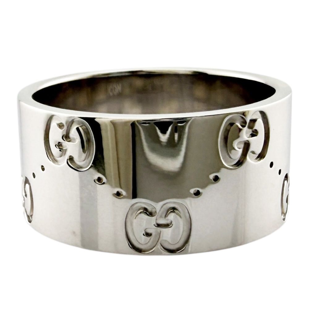 Gucci Icon Wide Ring 18k White Gold — view 6