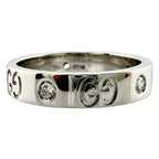 Gucci Icon Diamond Ring 18k White Gold — view 4