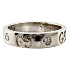 Gucci Icon Diamond Ring 18k White Gold — view 6