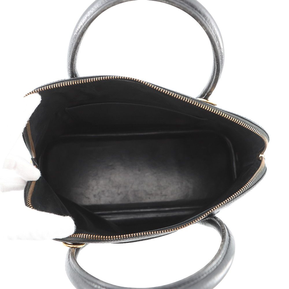 Hermes Handbag Bolide 35 Black Gold Ardennes 2-Way — view 6