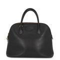 Hermes Handbag Bolide 35 Black Gold Ardennes 2-Way
