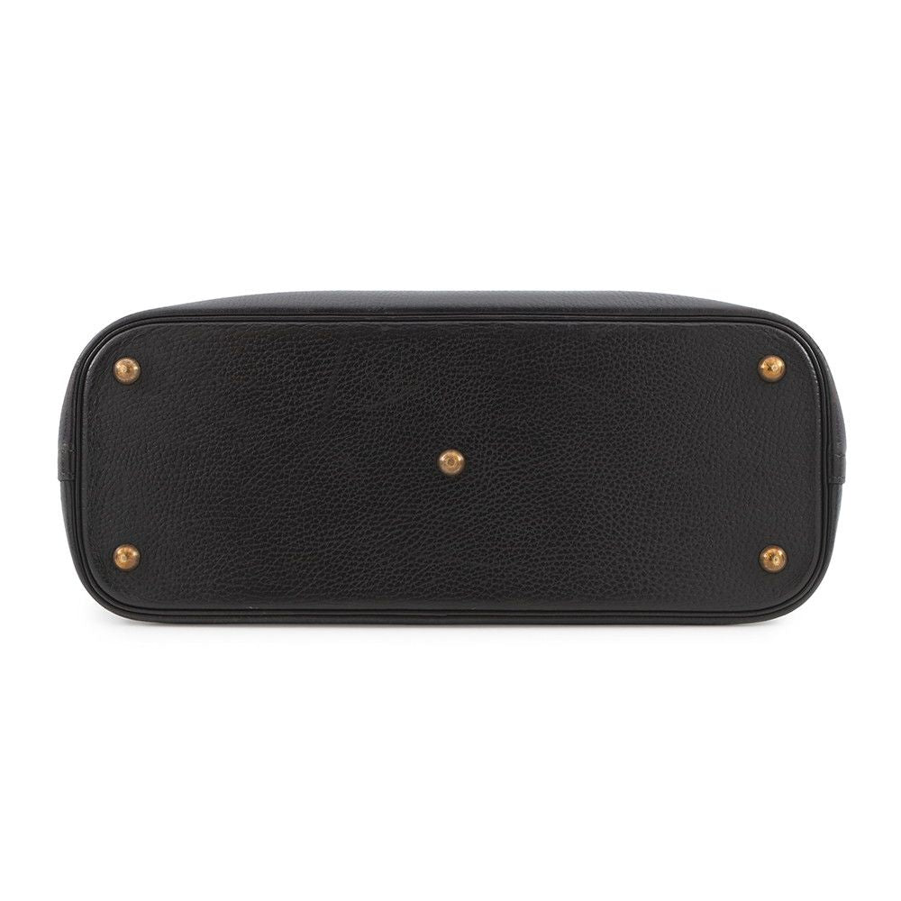 Hermes Handbag Bolide 35 Black Gold Ardennes 2-Way — view 3