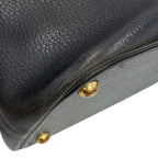 Hermes Handbag Bolide 35 Black Gold Ardennes 2-Way — view 7