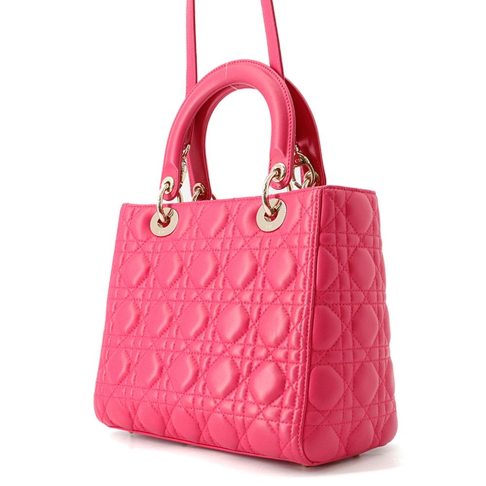 Dior Handbag Cannage Lady Leather 2-Way — view 2