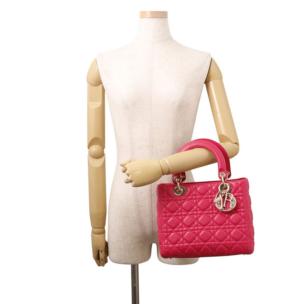 Dior Handbag Cannage Lady Leather 2-Way — view 4