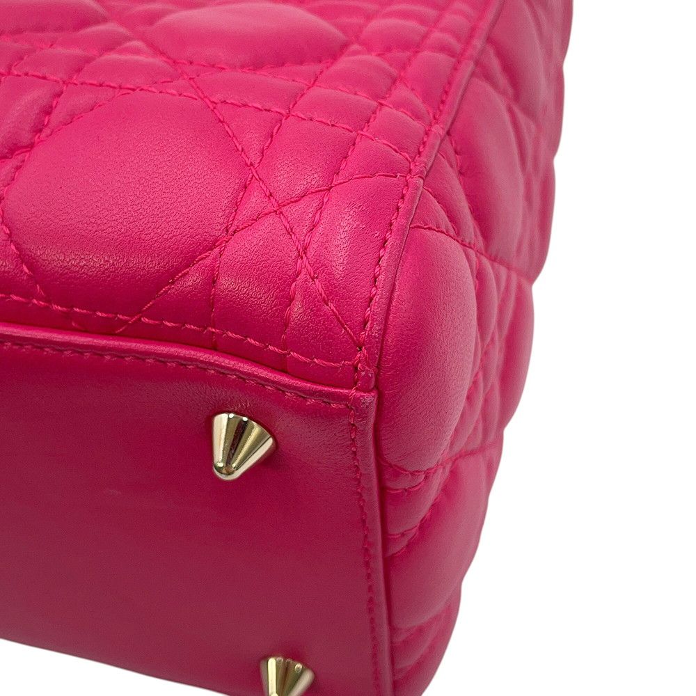 Dior Handbag Cannage Lady Leather 2-Way — view 9