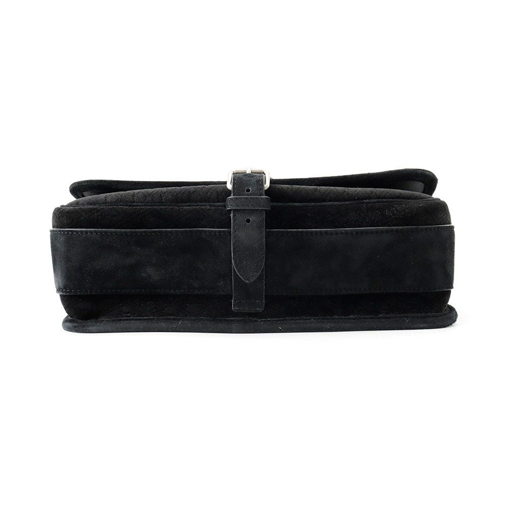 Saint Laurent Paris Shoulder Bag YSL Monogram Velvet Black — view 3
