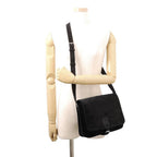 Saint Laurent Paris Shoulder Bag YSL Monogram Velvet Black — view 4