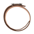 Hermes Belt Constance Dark Brown Matte Silver Porosus Leather 60 — view 3