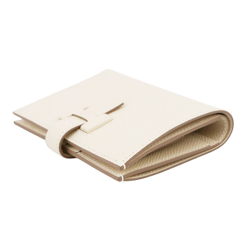 Hermes Bifold Wallet Passant Compact Cles Silver Epsom — view 2