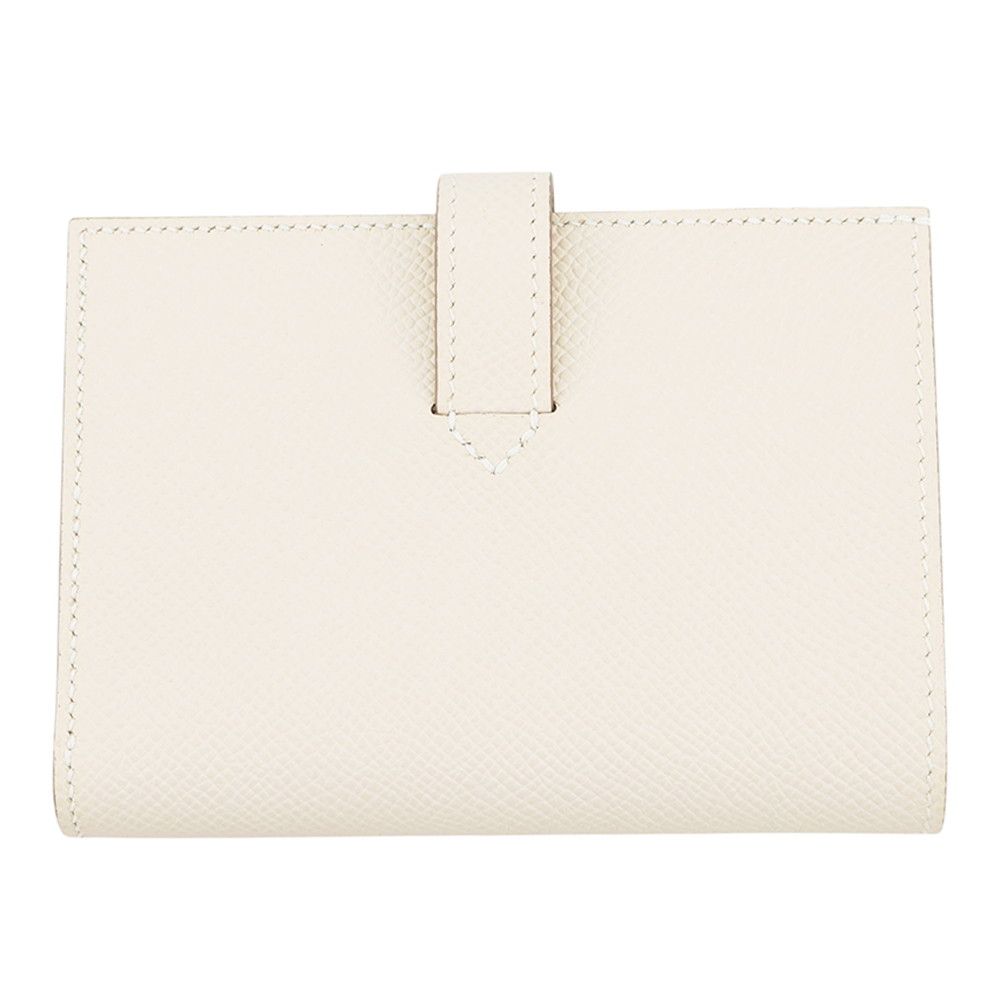 Hermes Bifold Wallet Passant Compact Cles Silver Epsom — view 3