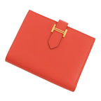 Hermes Bifold Wallet Bearn Compact le Jupivoine Gold Vo Madame