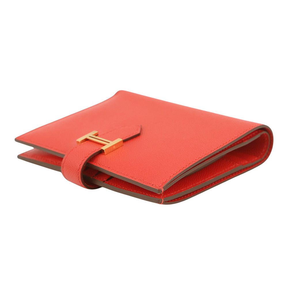 Hermes Bifold Wallet Bearn Compact le Jupivoine Gold Vo Madame — view 2