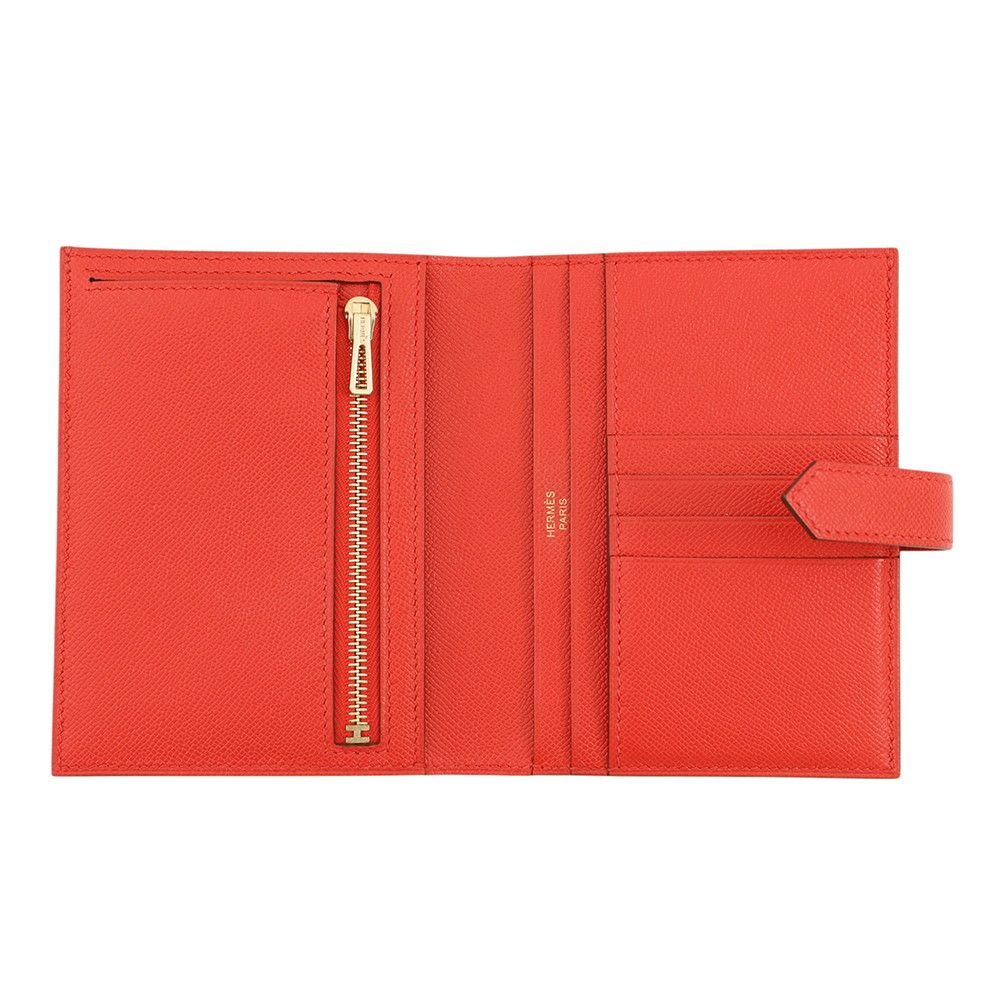 Hermes Bifold Wallet Bearn Compact le Jupivoine Gold Vo Madame — view 4