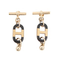 Hermes Earrings Sur Mer Buffalo Horn Metal