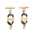 Hermes Earrings Sur Mer Buffalo Horn Metal