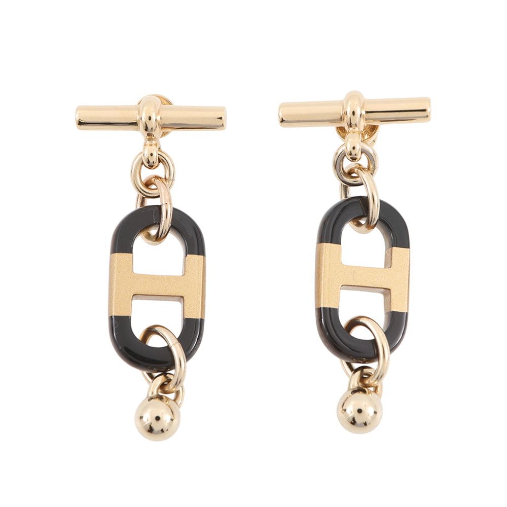 Hermes Earrings Sur Mer Buffalo Horn Metal