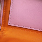 Hermes Wallet Nouveau to Go Zip Mauve Sylvestre Cuible Silver Epsom Swift — view 9