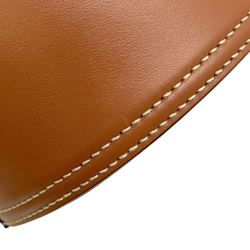 Prada Shoulder Bag Tumble Bucket Logo Calf Leather 2-Way — view 7