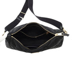 Prada Shoulder Bag Quilted Triangle Logo Nylon Black — view 5