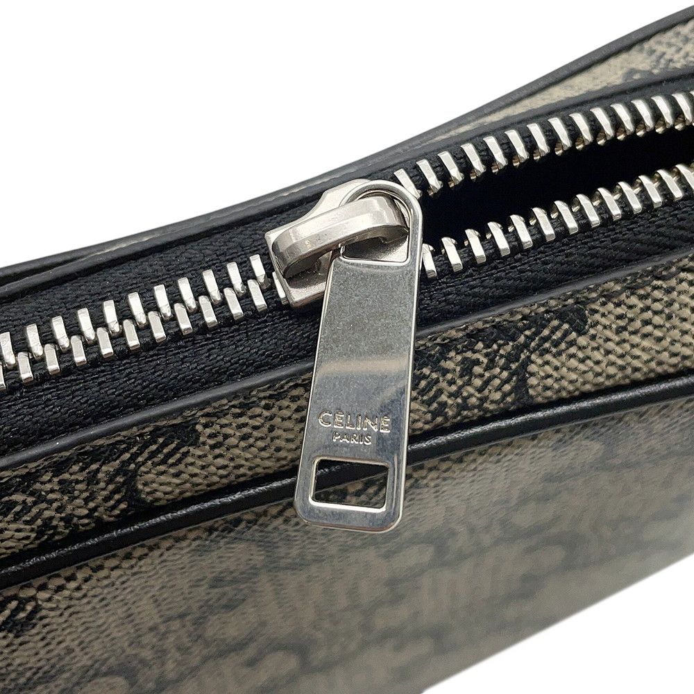 Celine Shoulder Bag Triomphe Horizontal Black — view 8
