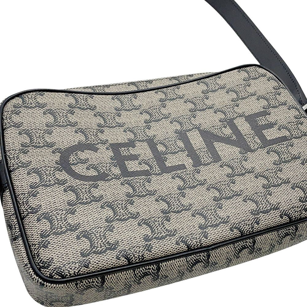 Celine Shoulder Bag Triomphe Horizontal Black — view 6