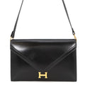 Hermes Shoulder Bag Ridi Black Gold Box Calf