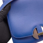 Hermes Shoulder Bag 20 Blue Brighton Silver Gold — view 7