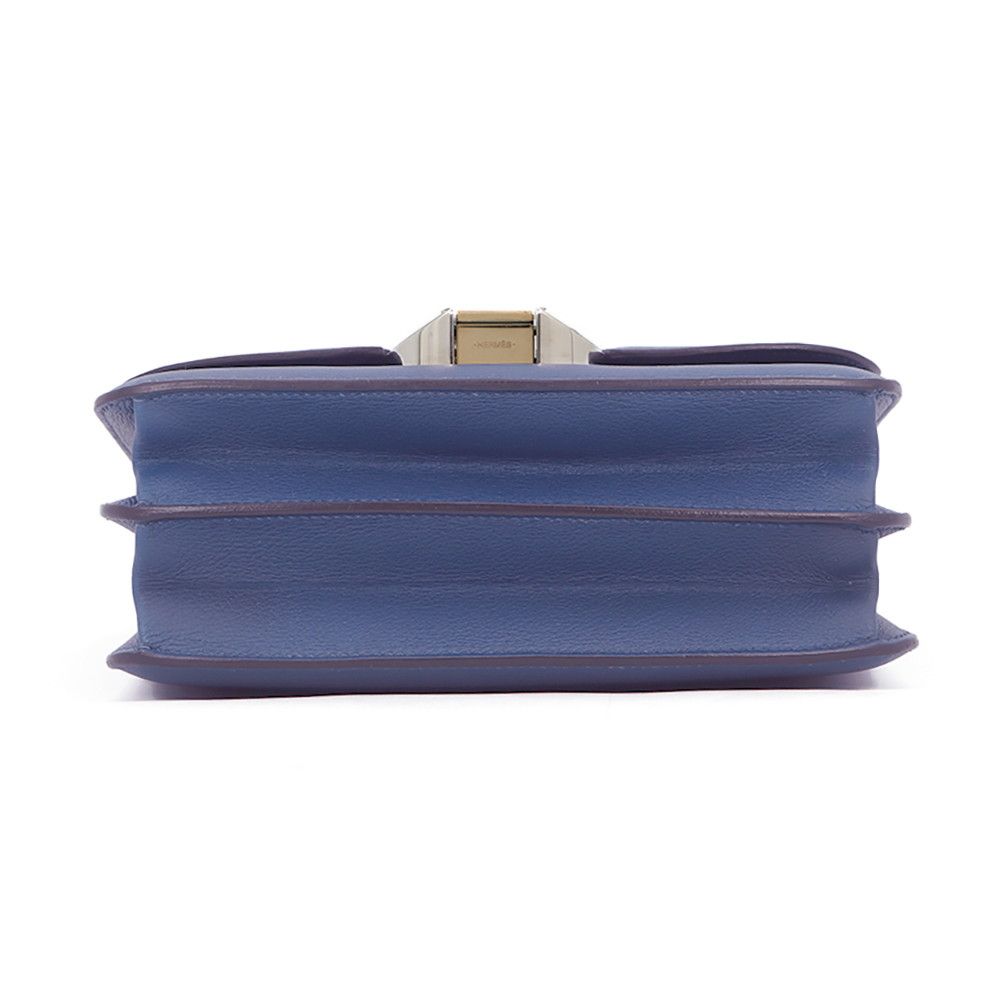 Hermes Shoulder Bag 20 Blue Brighton Silver Gold — view 3
