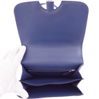 Hermes Shoulder Bag 20 Blue Brighton Silver Gold — view 6