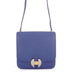 Hermes Shoulder Bag 20 Blue Brighton Silver Gold