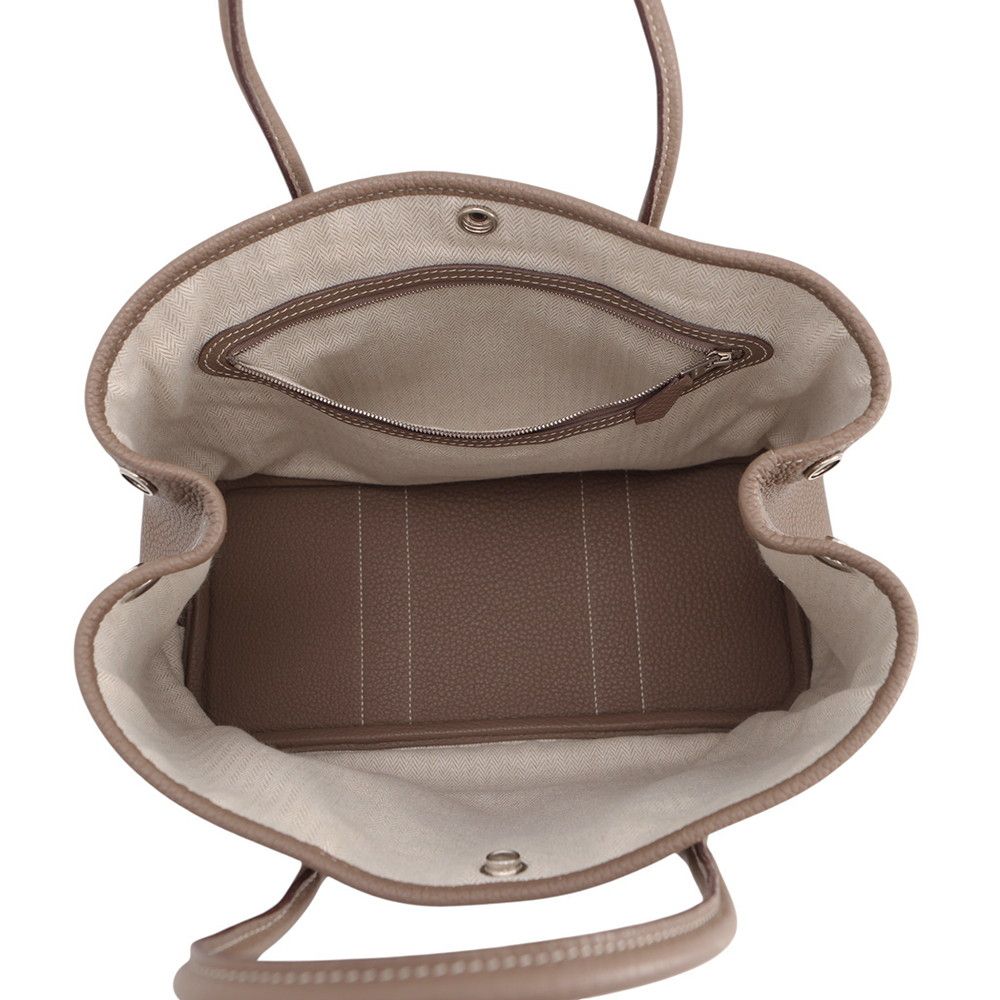 Hermes Tote Garden Party TPM Etoupe Silver Negonda — view 5