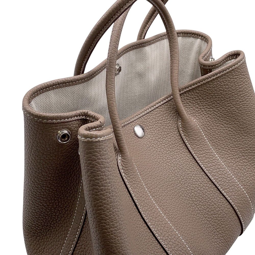 Hermes Tote Garden Party TPM Etoupe Silver Negonda — view 6