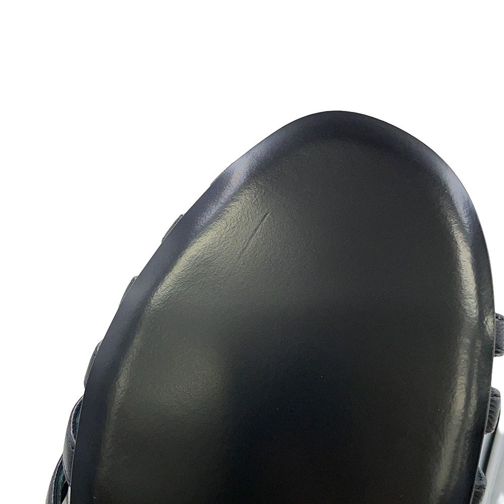 Hermes Sandals Noria Leather 37 Shoes Black — view 7