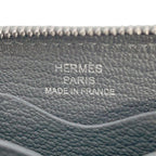 Hermes Coin Case Zip Azap Compact Grimeia Silver — view 5